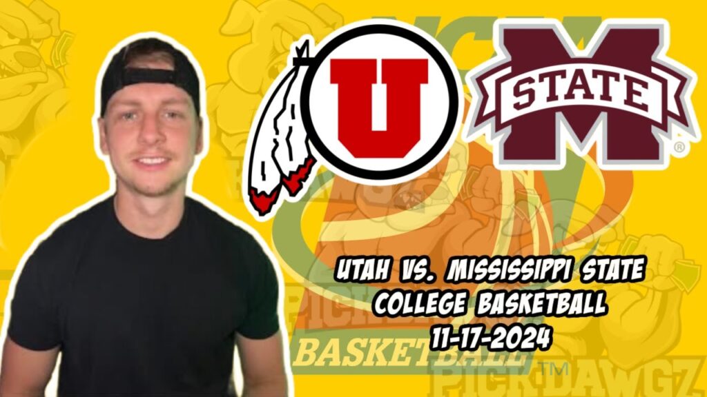 utah vs mississippi state 11 17 24 free college basketball picks and predictions ncaab pick