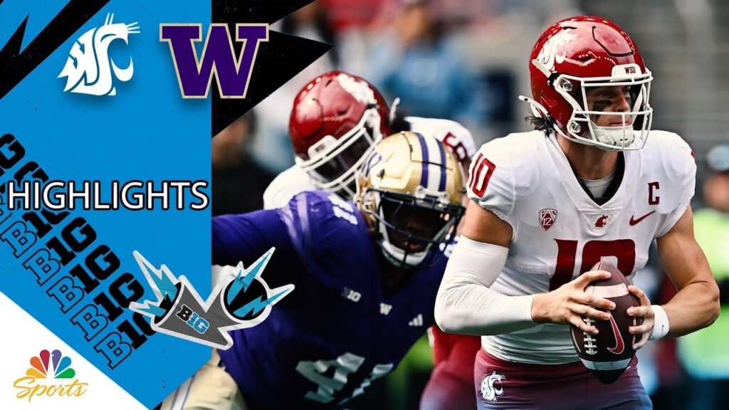 washington state vs washington college football highlights 9 14 2024 big ten on nbc sports