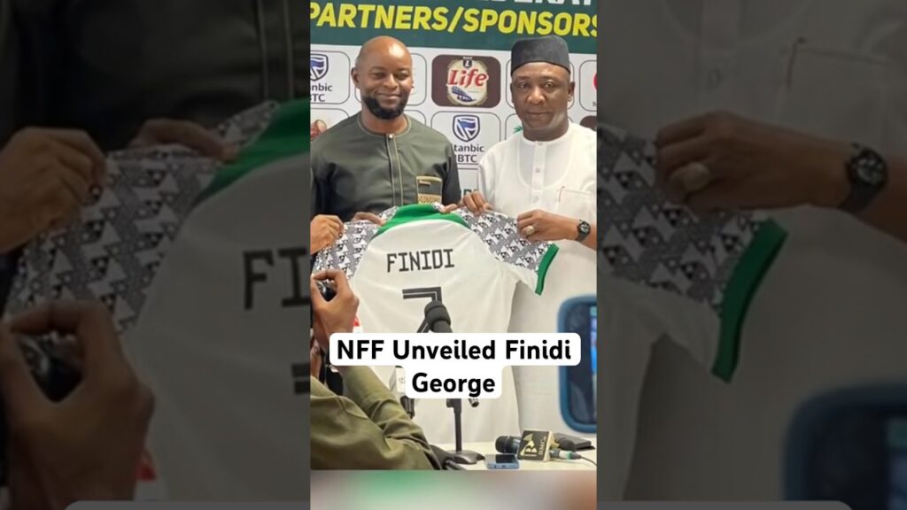 watch the moment nff unveiled finidi george as new head coach of the super eagles supereagles nff