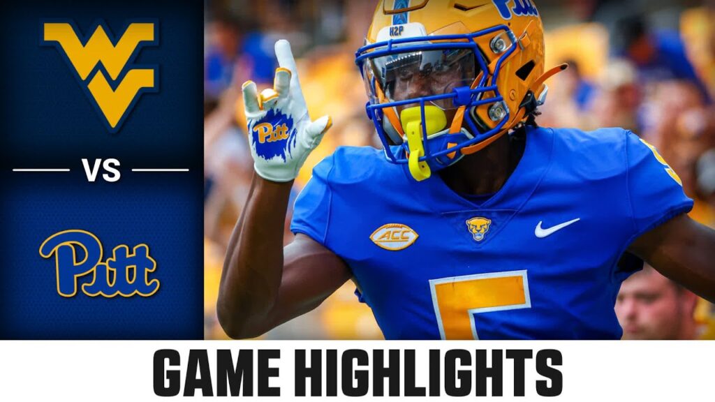 west virginia vs pitt game highlights 2024 acc football