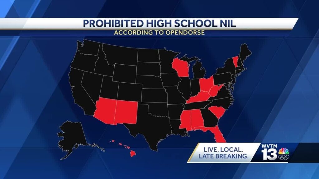 high school athletes cant make nil deals in alabama as other states change laws