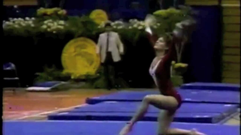 1986 ncaa champion lisa zies floor