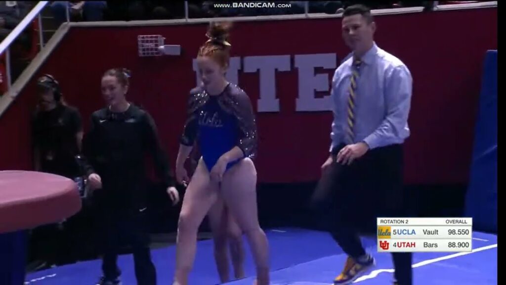 clara gwen 1st career vault at utah vs ucla