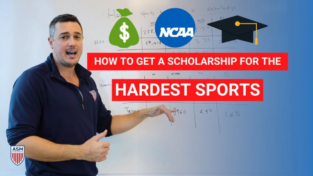 hardest sport to get a scholarship for in college 1