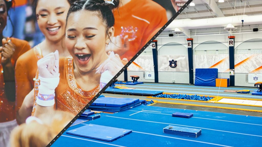 inside the auburn tigers gymnastics facility royal key