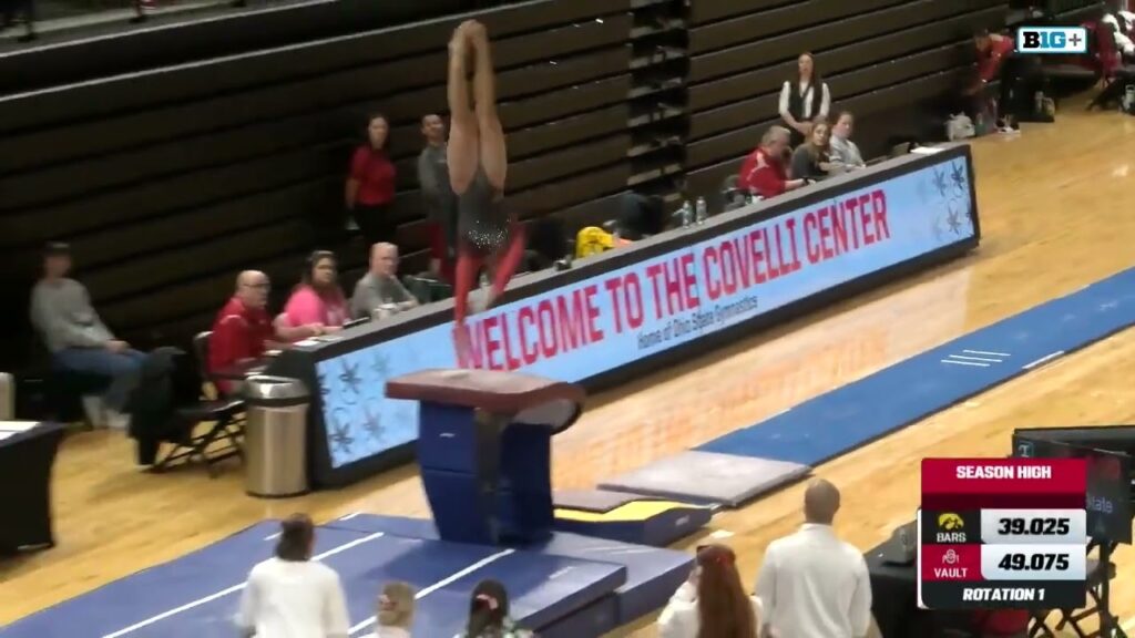 jj coleman 9 9 vault ohio state vs iowa 1 18 25