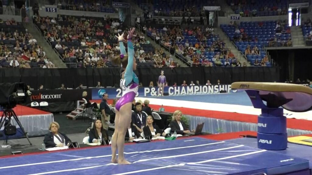 lauren letzsch vault 2016 pg gymnastics championships jr women day 1