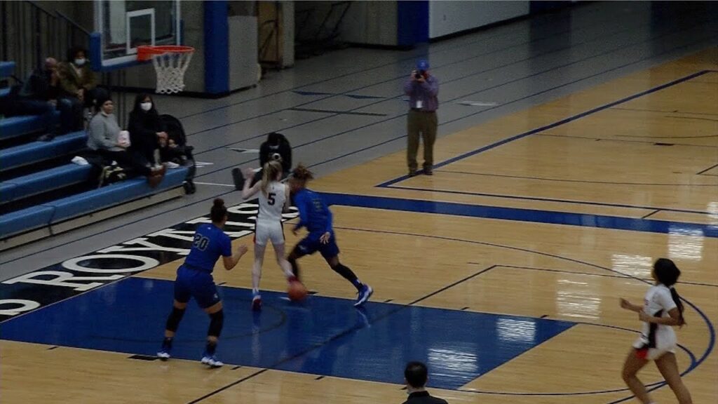 liv mcgill behind the back pass to taylor woodson for hopkins girls basketball