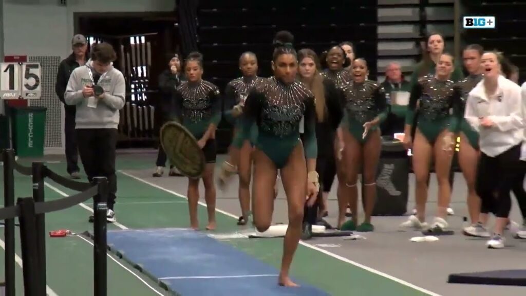 makayla tucker 9 925 vault michigan state vs fisk greenville central michigan 3 9 24