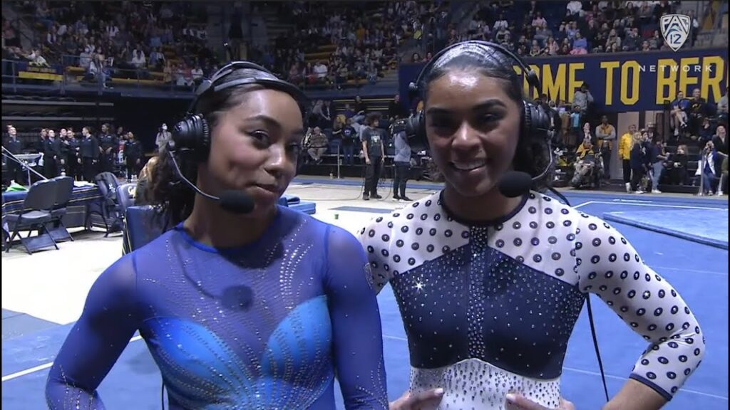 margzetta and emjae frazier grateful to compete with each other in berkeley womens gymnastics