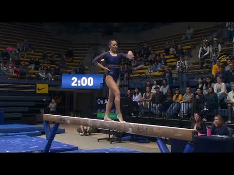 miki aderinto 9 825 career beam debut cal vs arizona 2 11 24