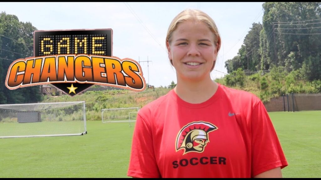 molly pritchard from greater atlanta christian school prepares for the ohio state soccer team