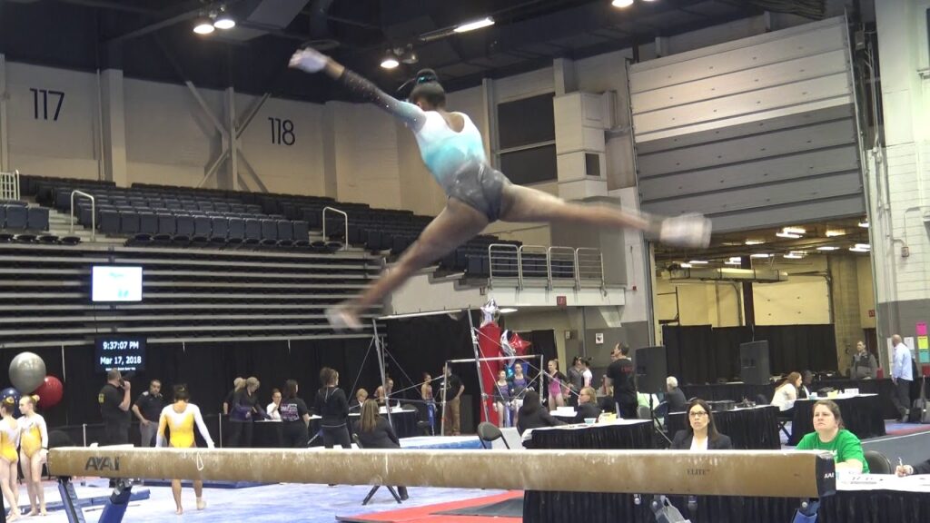 nikki smith oakland l10 beam 2018 michigan state meet