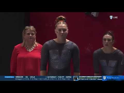 olivia buckner career high 9 95 vault oregon state vs utah 2 2 24