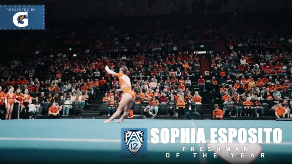 oregon states sophia esposito earns pac 12 freshman of the year presented by gatorade