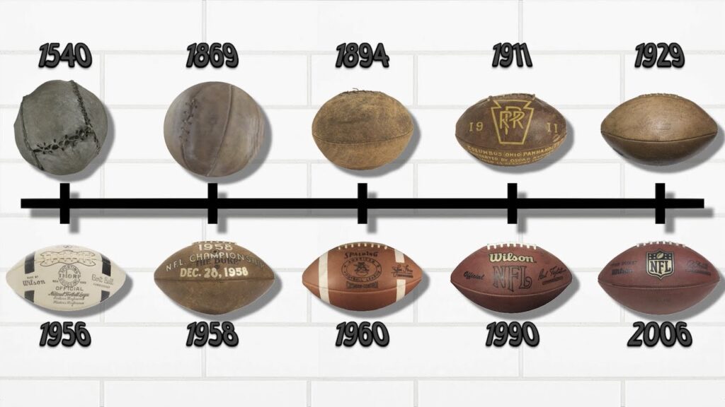 the evolution of the nfl football ball american football ball over the years