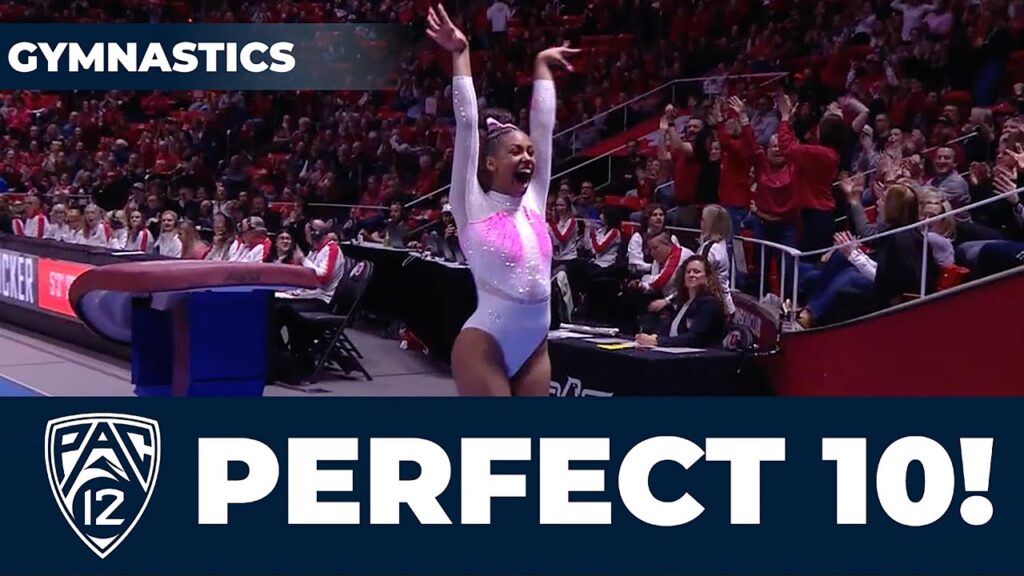 utahs jaedyn rucker nails first career 10 with perfect vault routine vs cal