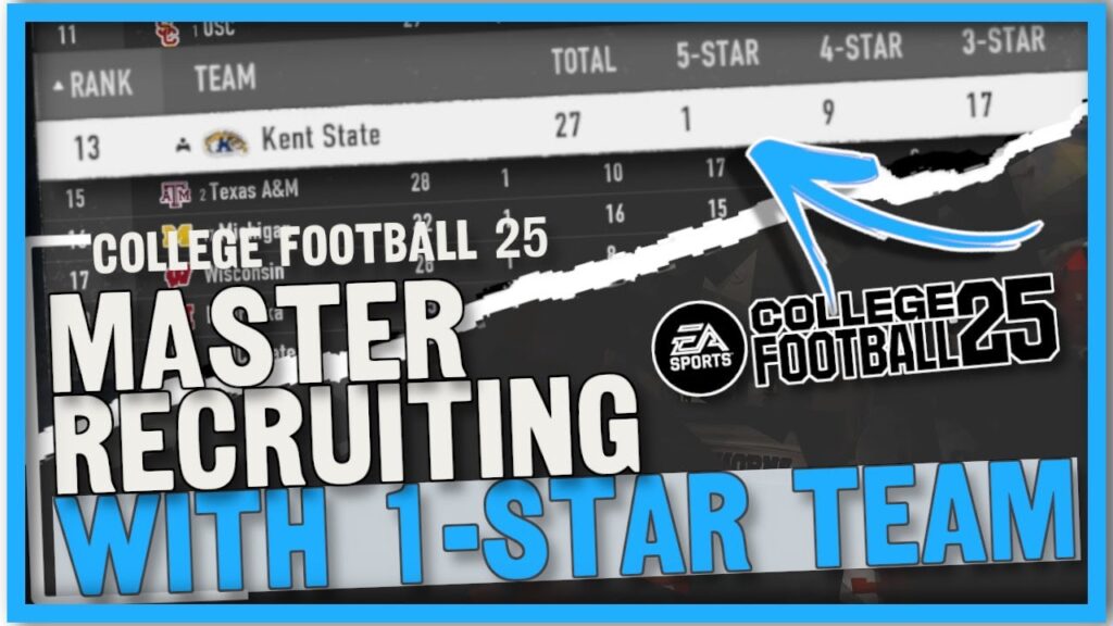 how to master recruiting with a one star team college football 25