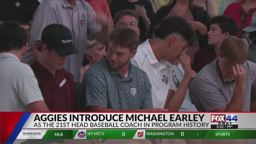 michael earley introduced as the 21st texas am head baseball coach