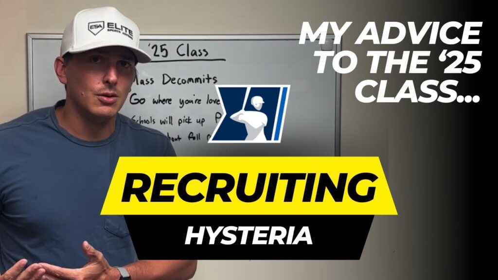 my advice to 2025 grads college baseball recruiting